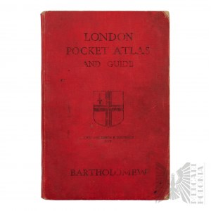 Wielka Brytania Książka/Przewodnik po Londynie London Pocket Atlas And Guide/WW2 United Kingdom Book/Guide: London Pocket Atlas And Guide