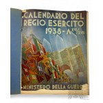 Faszystowskie Włochy - Książka Calendario del Regio Esercito Italiano Anno 1938 “Kalendarz Królewskiej Armii Włoskiej na rok 1938”)