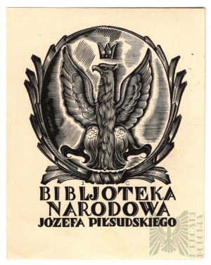 Stanisław Ostoja-Chrostowski (1900-1947), II RP Ex Libris Biblioteka Narodowa im. Józefa Piłsudskiego