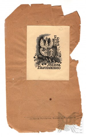 Stanisław Ostoja-Chrostowski (1900-1947), II RP Ex Libris Biblioteki Józefa Piłsudskiego