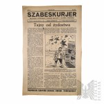 II RP Anti-Semitic Newspaper "SZABES KURJER"