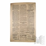 II RP Anti-Semitic Newspaper "SZABES KURJER"
