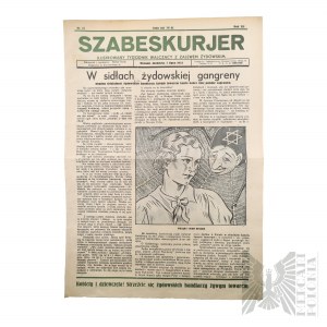 II RP Gazeta Antysemicka “SZABES KURJER”