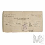 PSZnZ Dokumenty z Konsulatu Generalnego w Londynie i Karta Medyczna Po Żołnierzu 2 Korpusu - Wacław Świadek