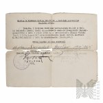 PSZnZ Dokumenty z Konsulatu Generalnego w Londynie i Karta Medyczna Po Żołnierzu 2 Korpusu - Wacław Świadek