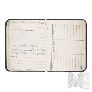 PRL Membership Card of the Union of Participants in Armed Struggle for Independence and Democracy 1939-1945.