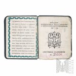 PRL Legitymacja Członkowska Związku Uczestników Walki Zbrojnej o Niepodległość i Demokrację 1939-1945