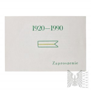 [CICHOCIEMNY] III RP Zaproszenie Na Uroczystości z Okazji 70 Rocznicy Utworzenia 24 Pułku Ułanów