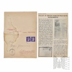 Third Reich Letter from Sachsenhausen Camp and Excerpt from an Article about the Post Office at Ravensbruck Camp
