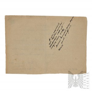 LWP-Document in the form of an Order of Departure-Stamped Polish Army Mail Half 84119
