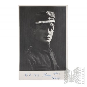 II RP - Fotografia Oficer Wojska Polskiego (Orzeł wz.17) Kutno 1919