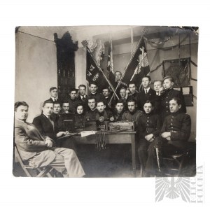 II RP Fotografia Żołnierzy Plutonu Łączności 1932 „Myśl Mocarstwowa” Związkek Młodzieży Państwowej