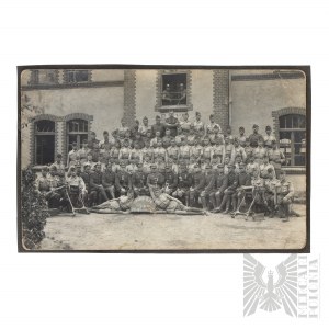 II RP Fotografia Grupowa Żołnierzy 1 Kompani Karaibów Maszynowych 60 Pułku Piechoty