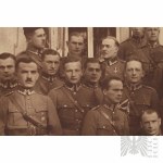 [AUTOGRAF PIŁSUDSKIEGO] II RP Fotografia Józefa Piłsudskiego w Otoczeniu Oficerów Karol Pęcherski. Belweder Warszawa