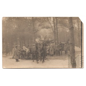 1 WŚ - Zdjęcie Komendy 4 Pułku Piechoty Legionów Polskich na Wołyniu (około 1916r)