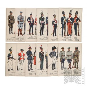 PSZnZ Pocztówki z Umundurowaniem Polskiej Armii 1740-1939