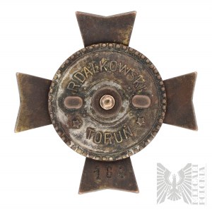 II RP Badge of the 8th Heavy Artillery Regiment Torun - R. Dalkowski