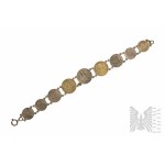 II RP Patriotic Bracelet Made of Polish Penny Coins And Copies