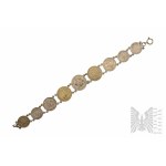 II RP Patriotic Bracelet Made of Polish Penny Coins And Copies