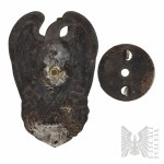 PSZnZ Vzácný odznak Dělostřelecká záložní kadetní škola 1946 Itálie