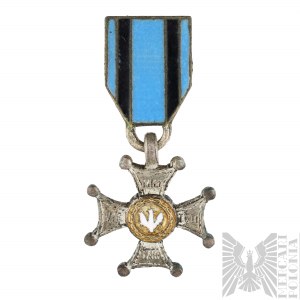 PRL Miniature of the Virtuti Militari Cross.