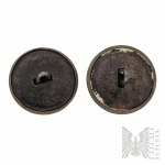 2WW / AWP Two Officer Uniform Buttons with "Kurica".
