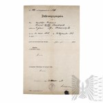 Cesarstwo Niemieckie Krzyż Żelazny II Klasy z Dokumentami