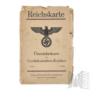 III Rzesza - Mapa Wielkich Niemiec (Reichkarte Ubersichtskarte des Grossdeutschen Reiches)