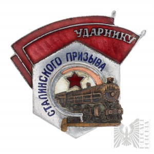 Badge de l'URSS Uradnik Stalin Railway