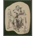 Leopold LOEFFLER (1827-1898), Żołnierz z Winem 1881