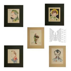 Henryk Hertz Barwiński (1877 - 1970) - Zestaw 5 autolitografii barwnych