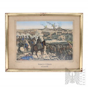 C.F. Dressler Wojna francusko - Pruska 1870 - 71 - Bitwa pod St.Quentin