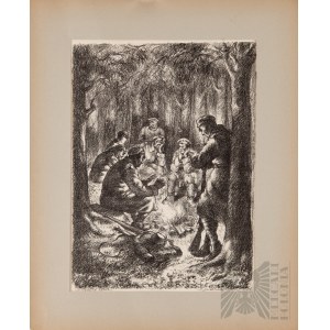 Autolithographie des artistes légionnaires 1935 - Kazimierz Dzieliński Braterstwo Ognia Jan Kazimierz DZIELIŃSKI (1894-1955), Braterstwo ognia, 1934
