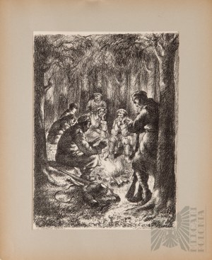 Autolitografii Artystów Legionistów 1935 - Kazimierz Dzieliński “Braterstwo Ognia”Jan Kazimierz DZIELIŃSKI (1894-1955), Braterstwo ognia, 1934