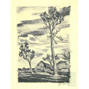 Autolithographs of Legionary Artists 1935 - Stanislaw Kamocki Observer's Position I Unsigned