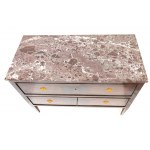 Paire de commodes italiennes en marqueterie, Louis XVI