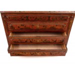 Italian trumeau lacquered in chinoiserie