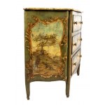 Commode italienne laquée Louis XV