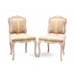 PIERRE LEDUC ( circa 1685 - june 25, 1765 ), A pair of French Louis XV Armchairs