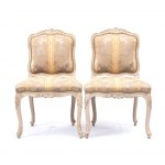 PIERRE LEDUC ( circa 1685 - june 25, 1765 ), A pair of French Louis XV Armchairs