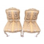 PIERRE LEDUC ( circa 1685 - june 25, 1765 ), A pair of French Louis XV Armchairs