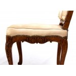 Groupe de quatre fauteuils Regency français