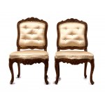 Groupe de quatre fauteuils Regency français