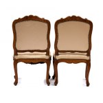 Groupe de quatre fauteuils Regency français