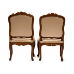 Groupe de quatre fauteuils Regency français