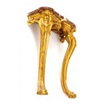 A pair of angular Italian applique consoles, Louis XV