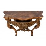 Italian gilded Louis XVI wall console table