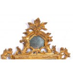 Miroir italien Louis XVI à feuilles d'or