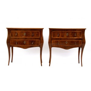 A pair of Italian Louis XVI chest of drawers