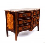 France Louis XV inlaid chest of drawers
